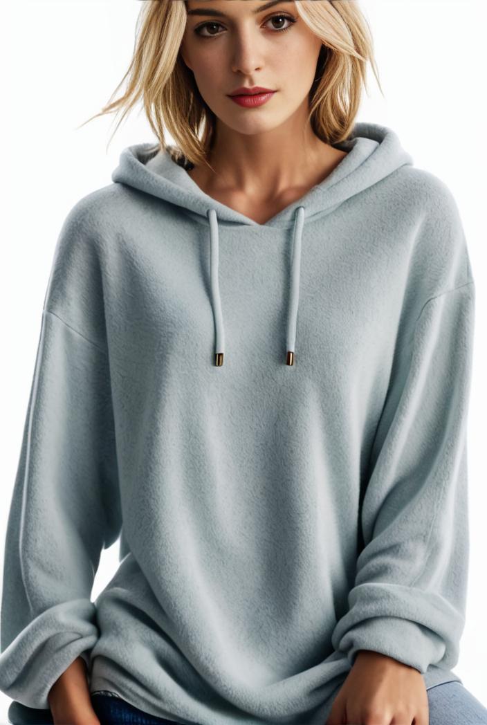 plus size casual hoodie women s plus solid ribbed long sleeve slight stretch hoodie drawstring sweatshirt 142566
