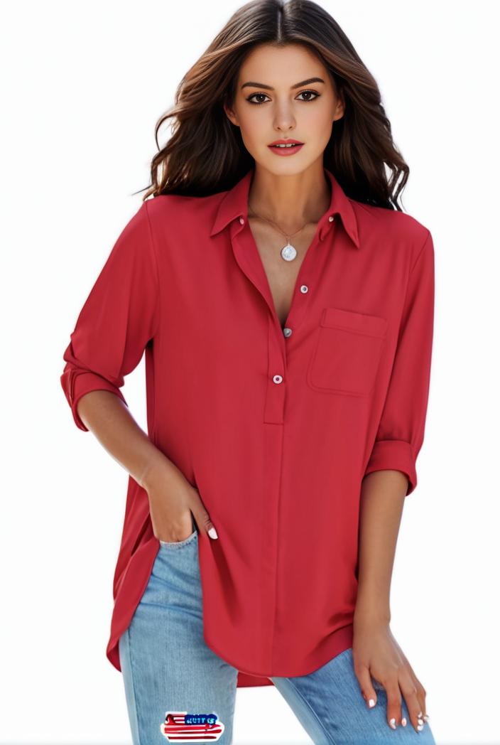 plus size formal shirt women s plus plain long sleeve turn down collar button up workwear shirt 143172