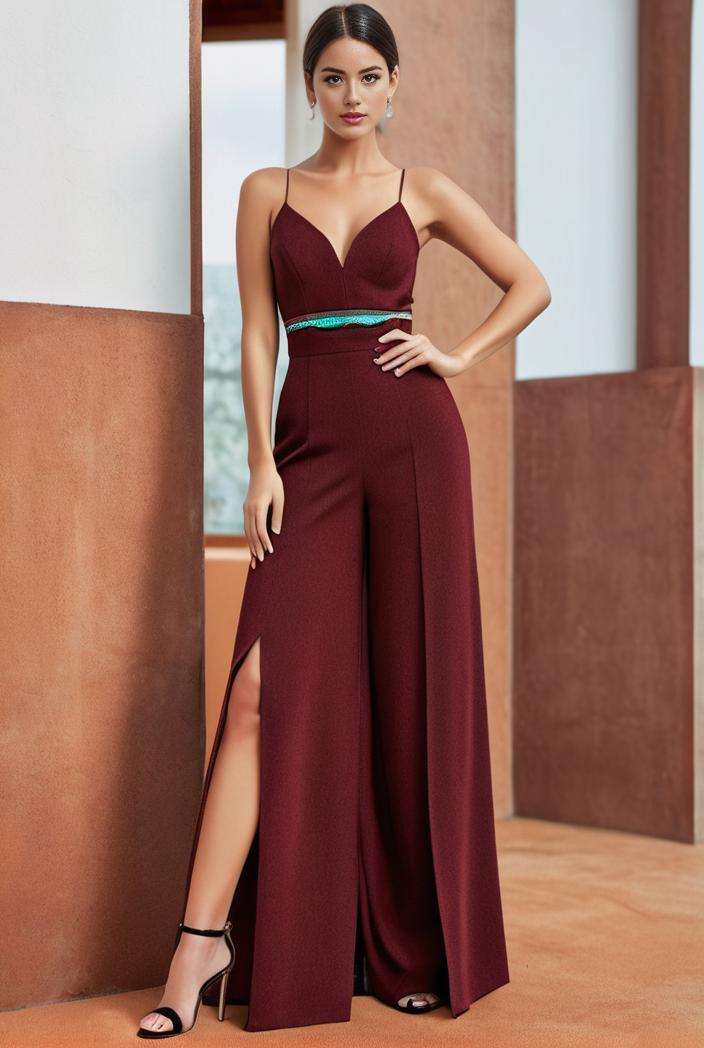 spaghetti strap 2 in 1 sheer evening dress 107377