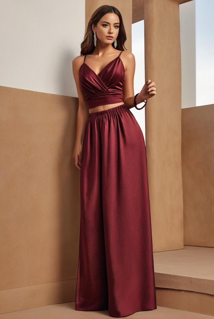 spaghetti strap 2 in 1 sheer evening dress 107408