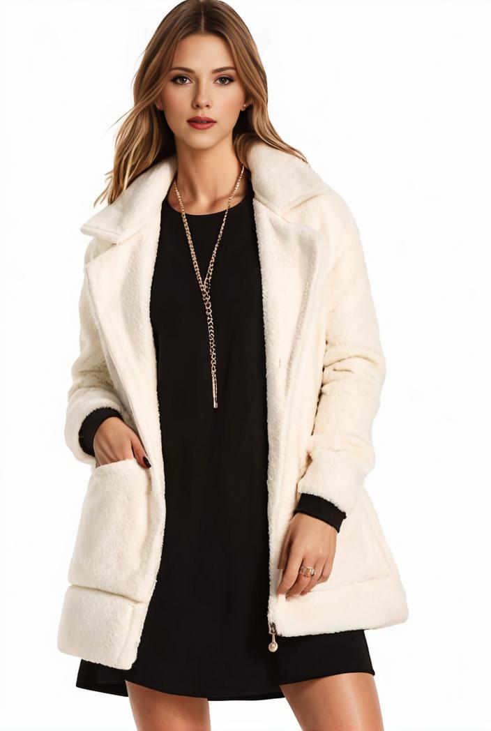 cozy winter teddy coat for women 140638