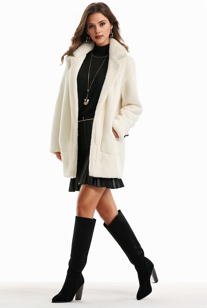 cozy winter teddy coat for women 140710