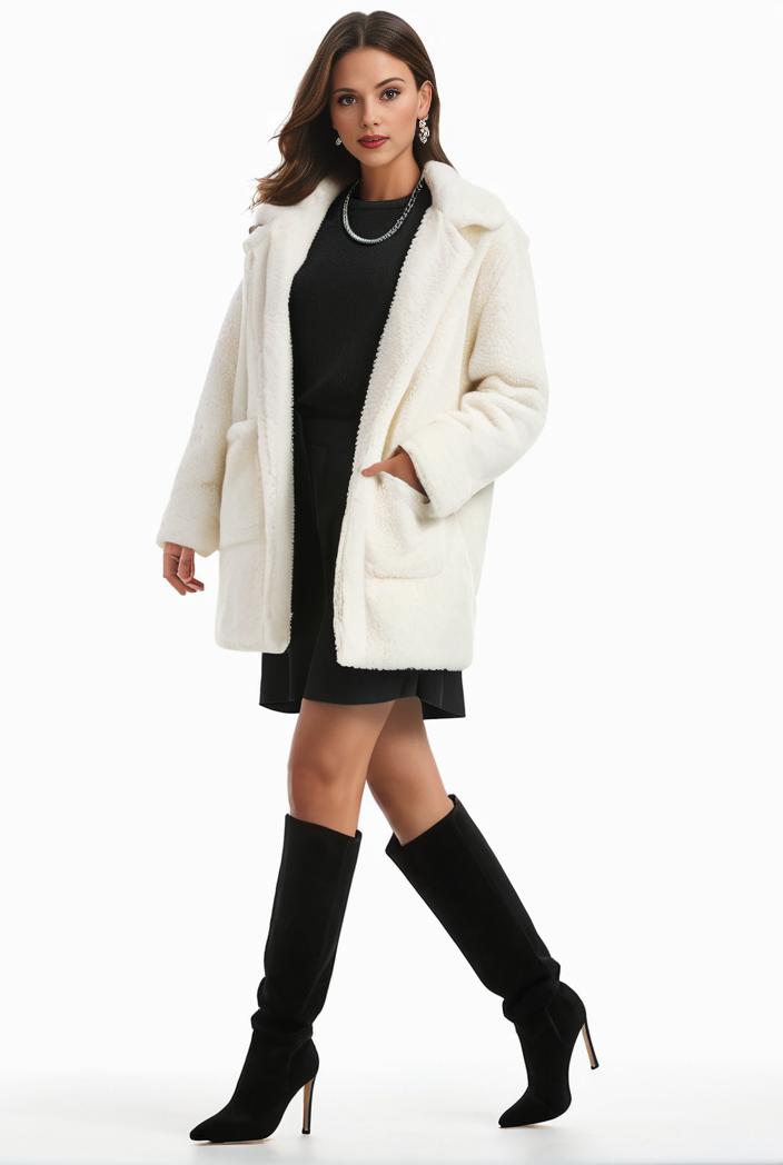 cozy winter teddy coat for women 140714