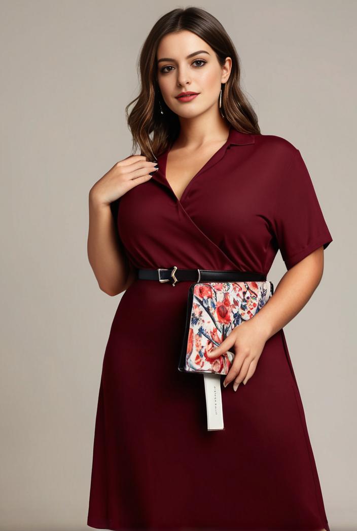 plus size simple chiffon pleated a line round neckline bridesmaid dress 145114