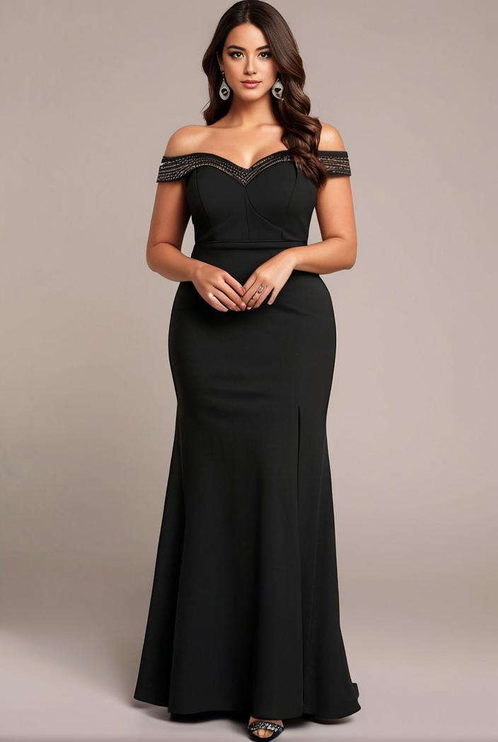 stylish plus size bodycon deep v neck sequin evening dress 107812