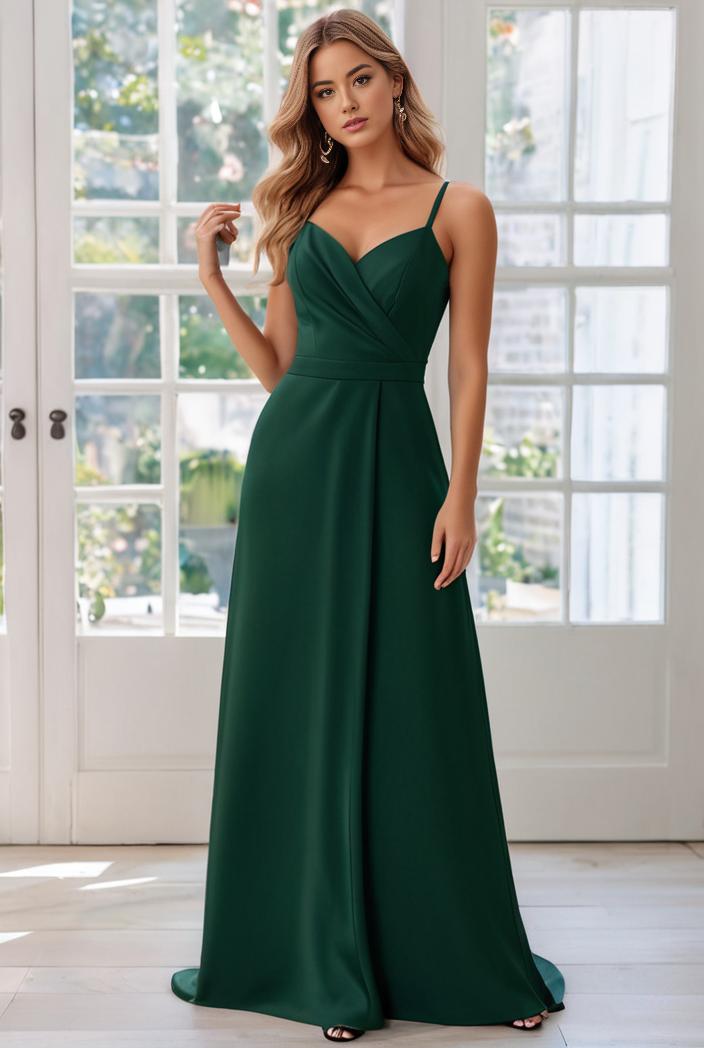 convertible chiffon lace open back spaghetti straps bridesmaid dress 111108