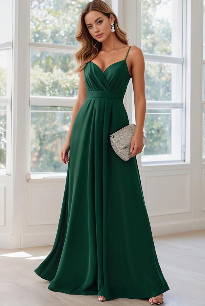 convertible chiffon lace open back spaghetti straps bridesmaid dress 111123