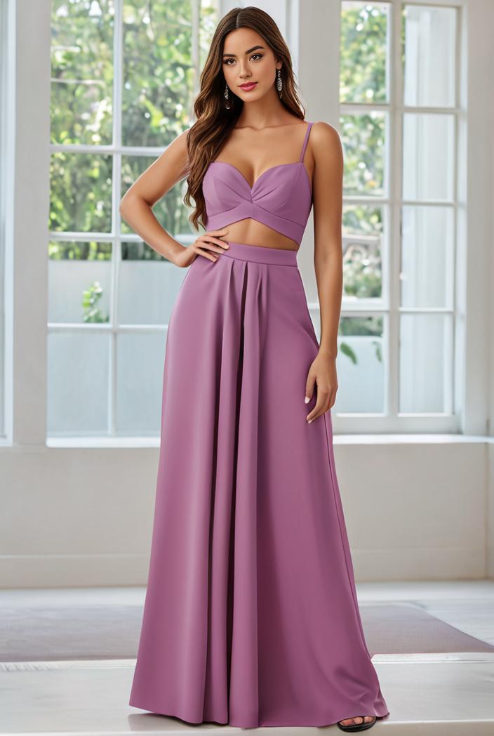 convertible chiffon lace open back spaghetti straps bridesmaid dress 111140