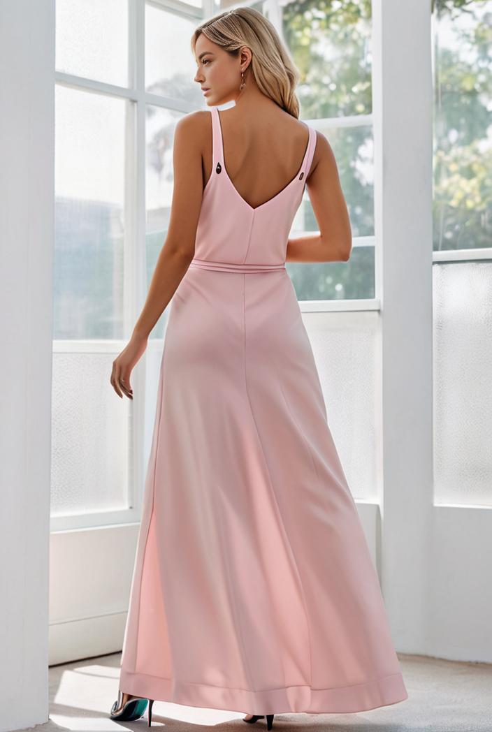 flowy chiffon one shoulder with three straps bridesmaid dress 115413