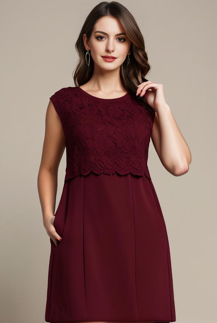 elegant chiffon maxi evening dress with lace cap sleeve 105326