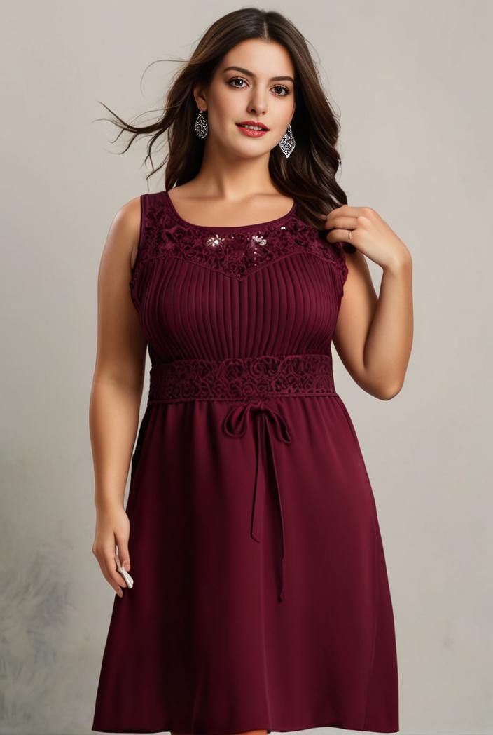 elegant chiffon maxi evening dress with lace cap sleeve 105332