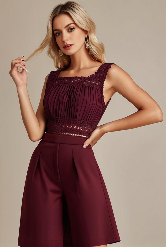 elegant chiffon maxi evening dress with lace cap sleeve 105379