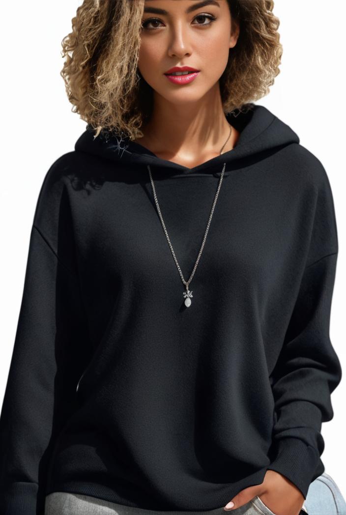 plus size casual hoodie women s plus solid ribbed long sleeve slight stretch hoodie drawstring sweatshirt 118680