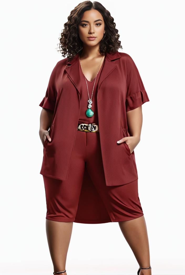 plus size faith letter print short sleeve midi dress with pockets women s plus slight stretch casual dress 118975