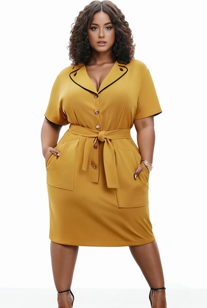 plus size faith letter print short sleeve midi dress with pockets women s plus slight stretch casual dress 119005
