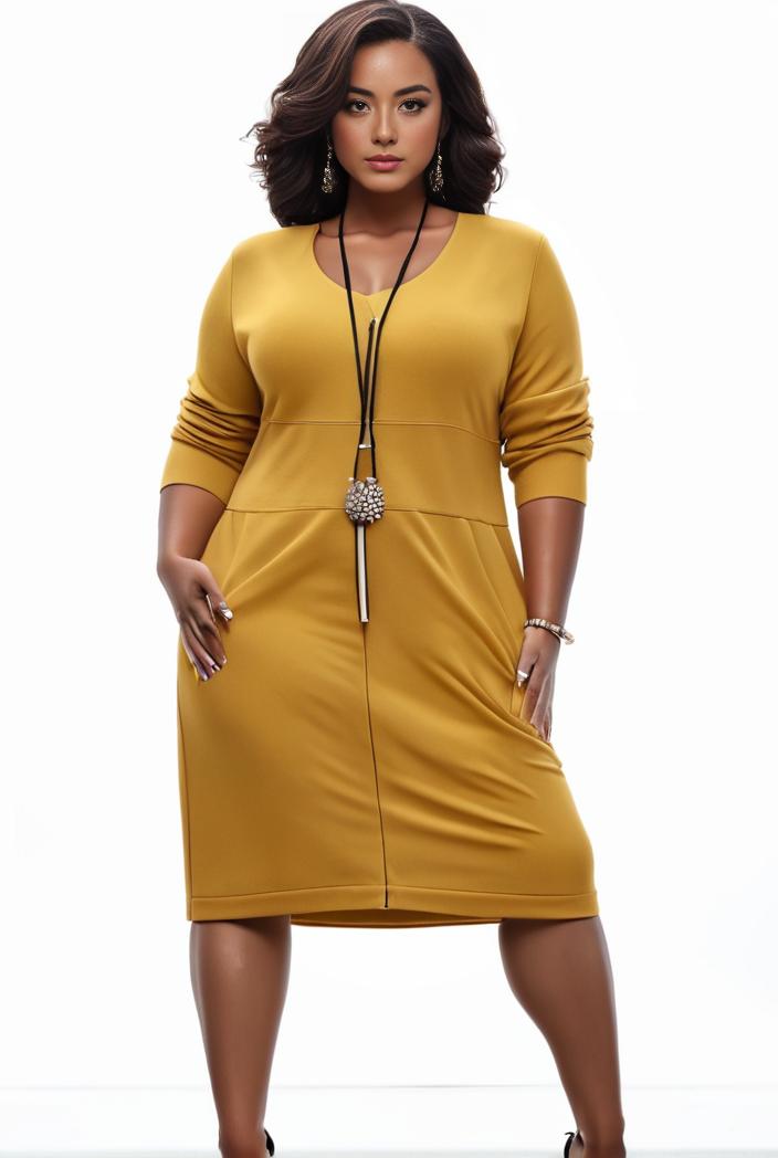 plus size faith letter print short sleeve midi dress with pockets women s plus slight stretch casual dress 119006