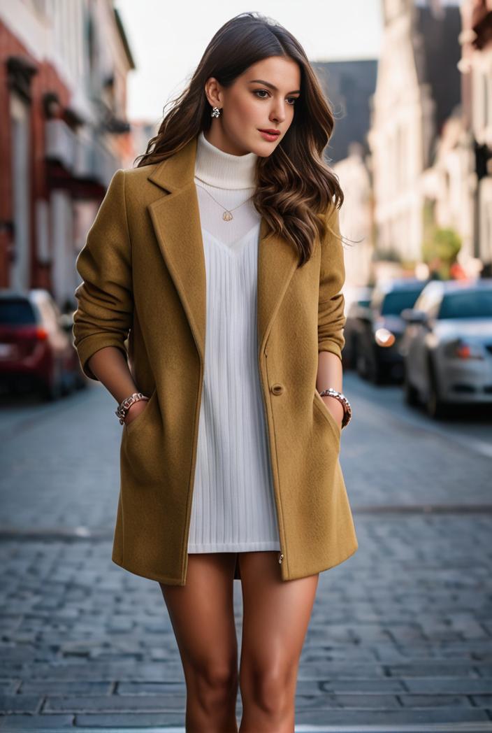 elegant solid stand collar pocket open front long sleeve blazer 106524