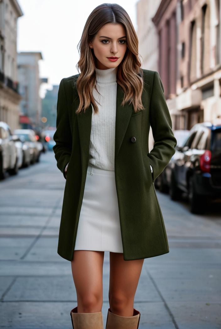 elegant solid stand collar pocket open front long sleeve blazer 106534