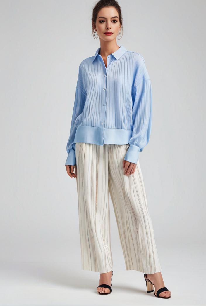 pleated high waist commuting temperament maxi dress 110255