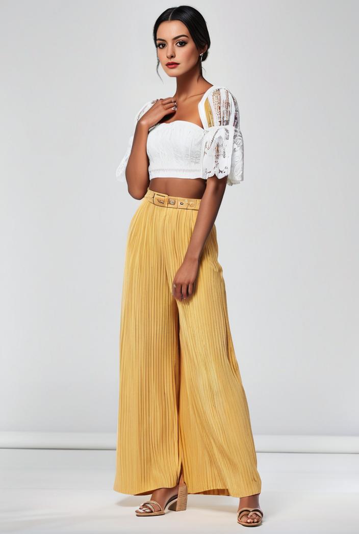 pleated high waist commuting temperament maxi dress 110262