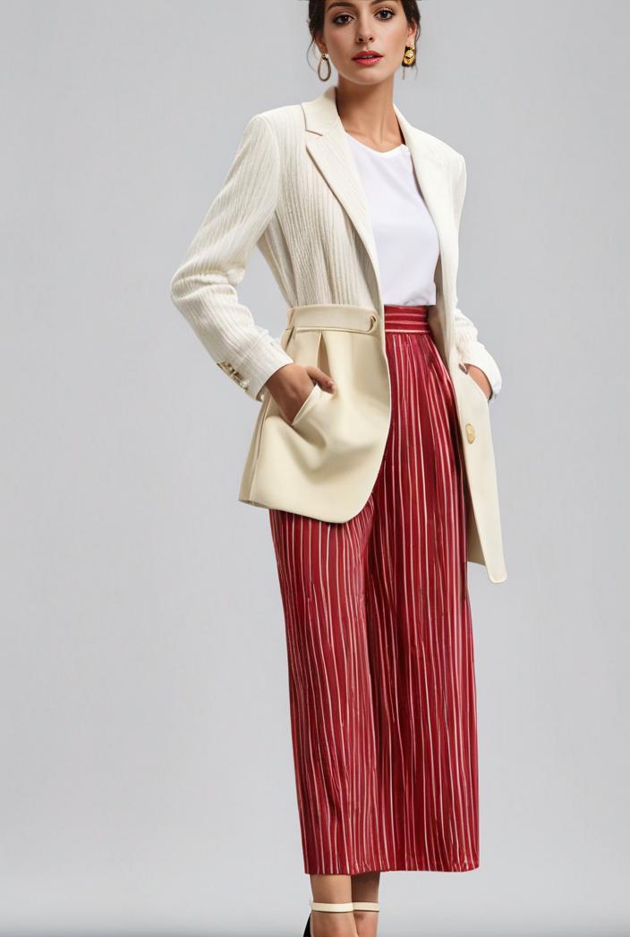 pleated high waist commuting temperament maxi dress 110271