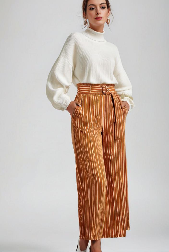 pleated high waist commuting temperament maxi dress 110275