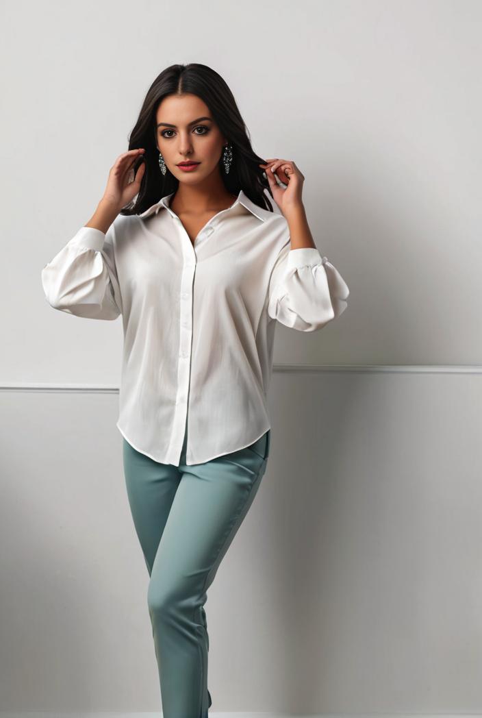 plus size casual blouse women s plus solid button up lantern sleeve turn down collar nipped waist blouse 111201