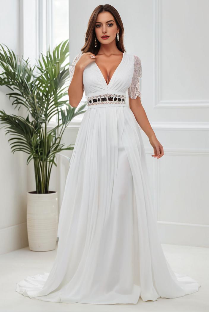 plus size floor length formal evening gowns for weddings 111743
