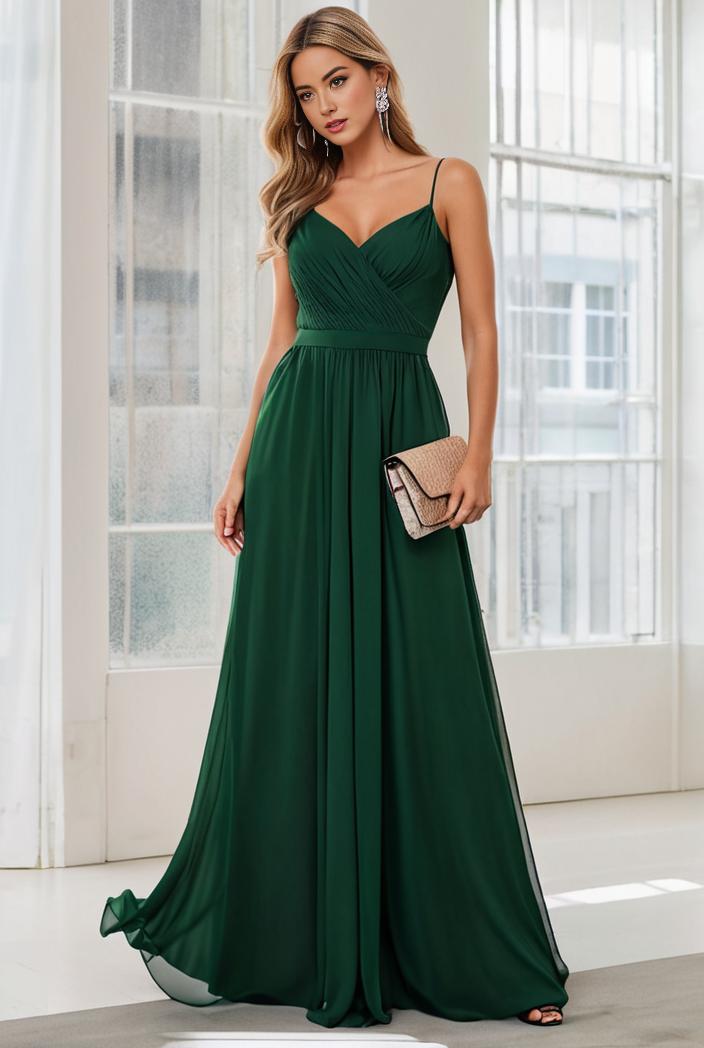 convertible chiffon lace open back spaghetti straps bridesmaid dress 129815