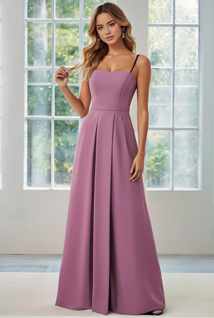 convertible chiffon lace open back spaghetti straps bridesmaid dress 129840