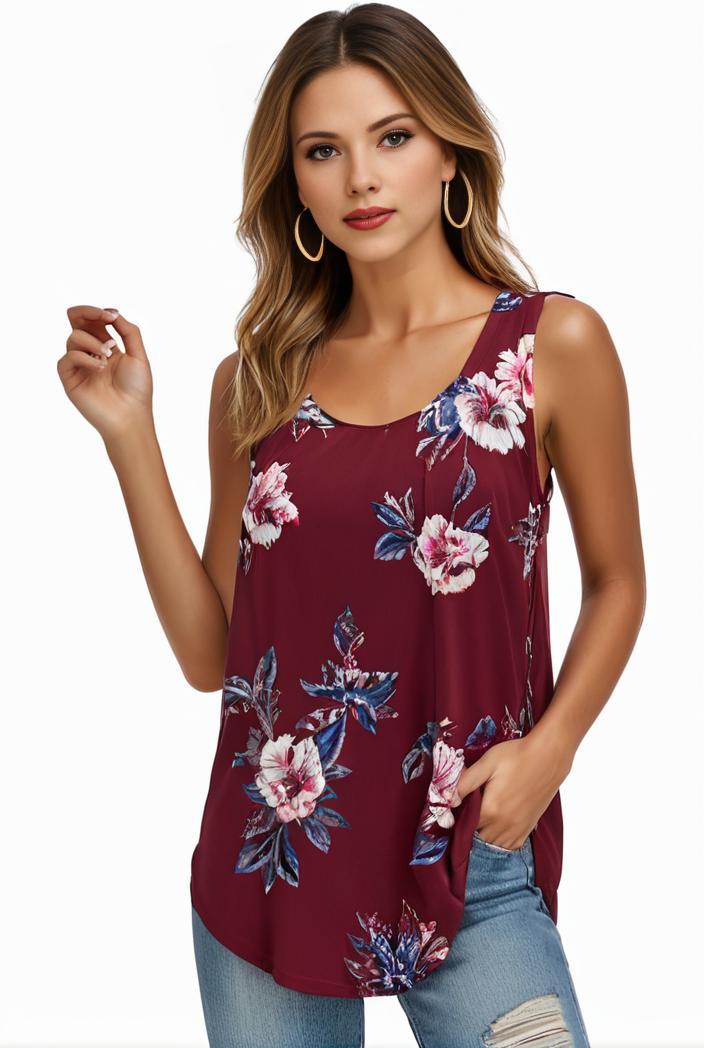 plus size boho tank top women s plus paisley print square neck medium stretch ruched tank top 100292