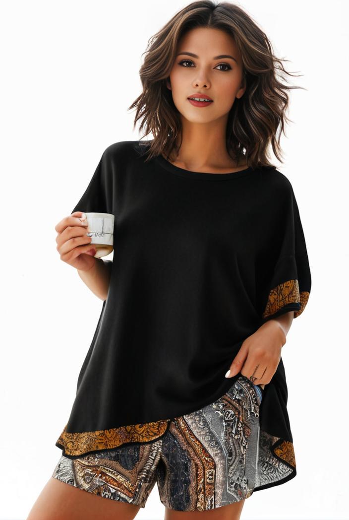 plus size casual pajama two piece set women s plus leopard heart print short sleeve tee shorts pajama 2 piece set 100541