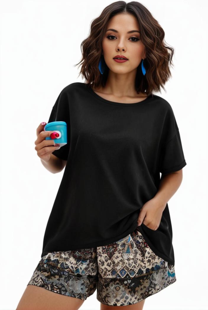 plus size casual pajama two piece set women s plus leopard heart print short sleeve tee shorts pajama 2 piece set 100548