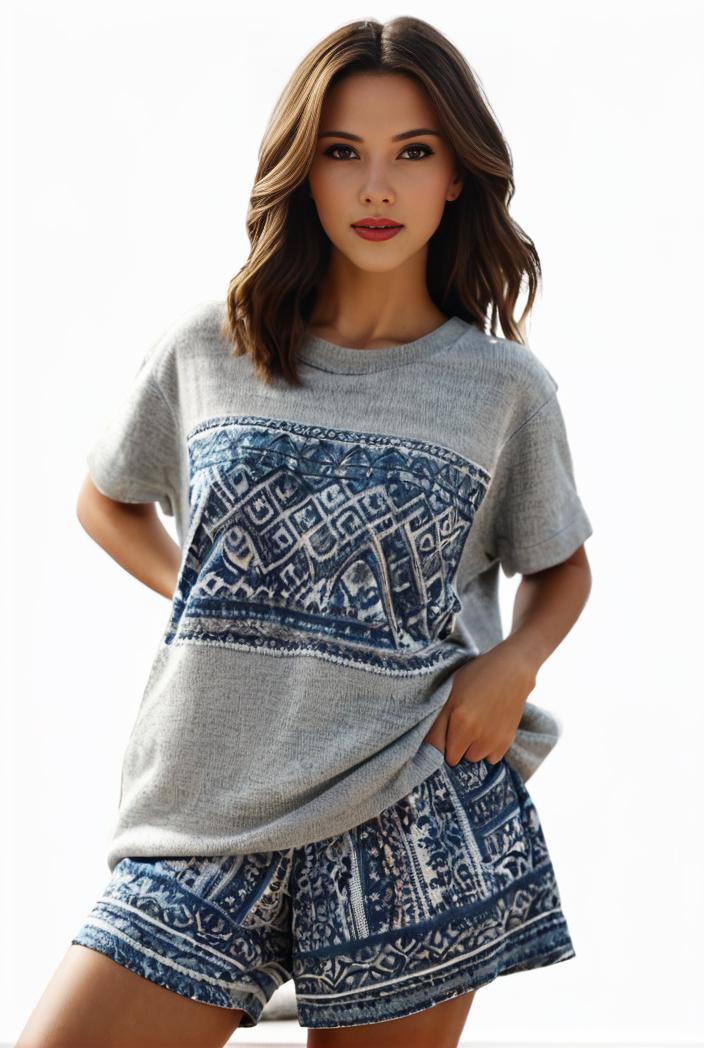 plus size casual pajama two piece set women s plus leopard heart print short sleeve tee shorts pajama 2 piece set 100560