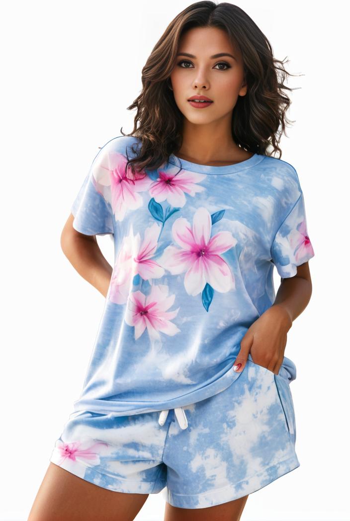 plus size casual pajama two piece set women s plus leopard heart print short sleeve tee shorts pajama 2 piece set 100581