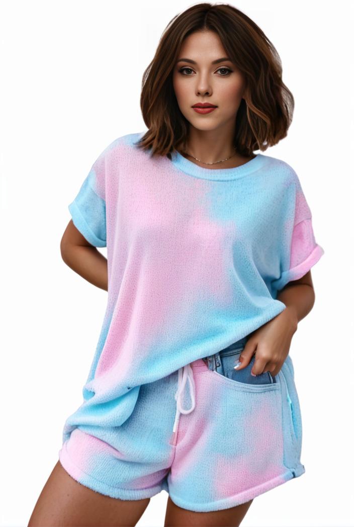 plus size casual pajama two piece set women s plus leopard heart print short sleeve tee shorts pajama 2 piece set 100583