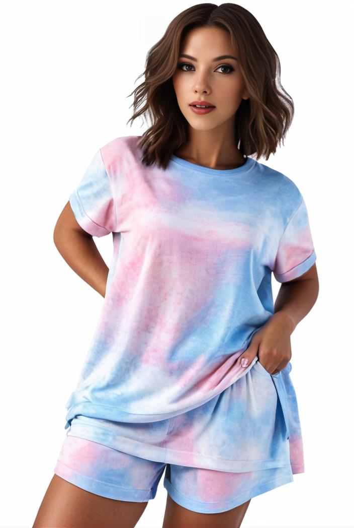plus size casual pajama two piece set women s plus leopard heart print short sleeve tee shorts pajama 2 piece set 100586