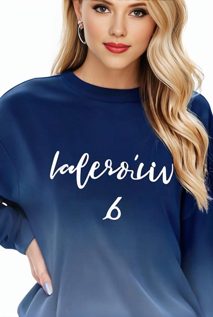 plus size casual sweatshirt women s plus ombre letter heart print raglan sleeve round neck slight stretch pullover sweatshirt 100730