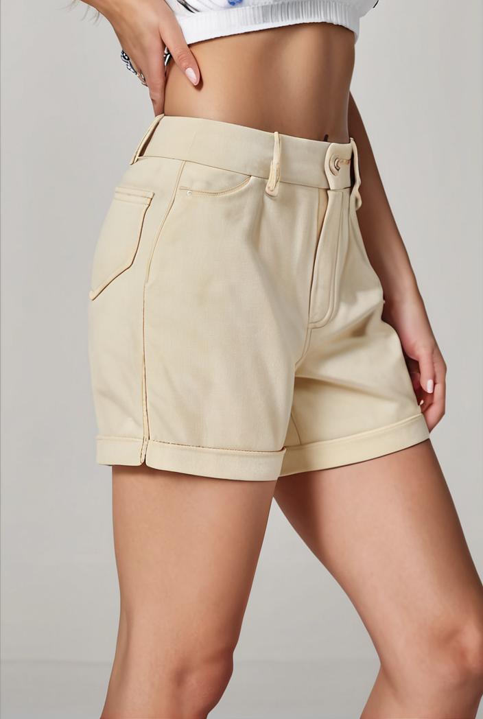 y2k kpop style denim skirt with double button closure and flap pockets 118194