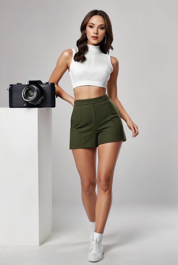 y2k kpop style denim skirt with double button closure and flap pockets 118204