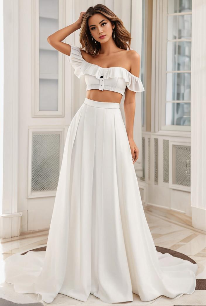 off shoulder spaghetti strap a line maternity dress 136023