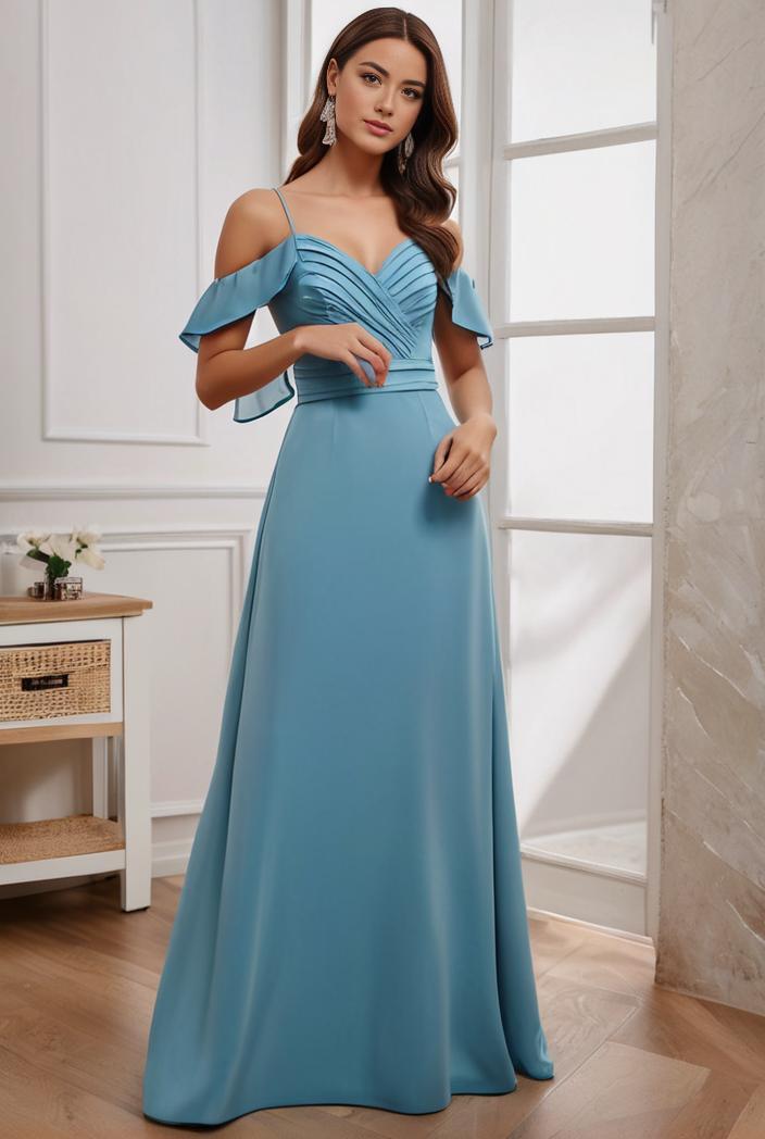 off shoulder spaghetti strap a line maternity dress 136073