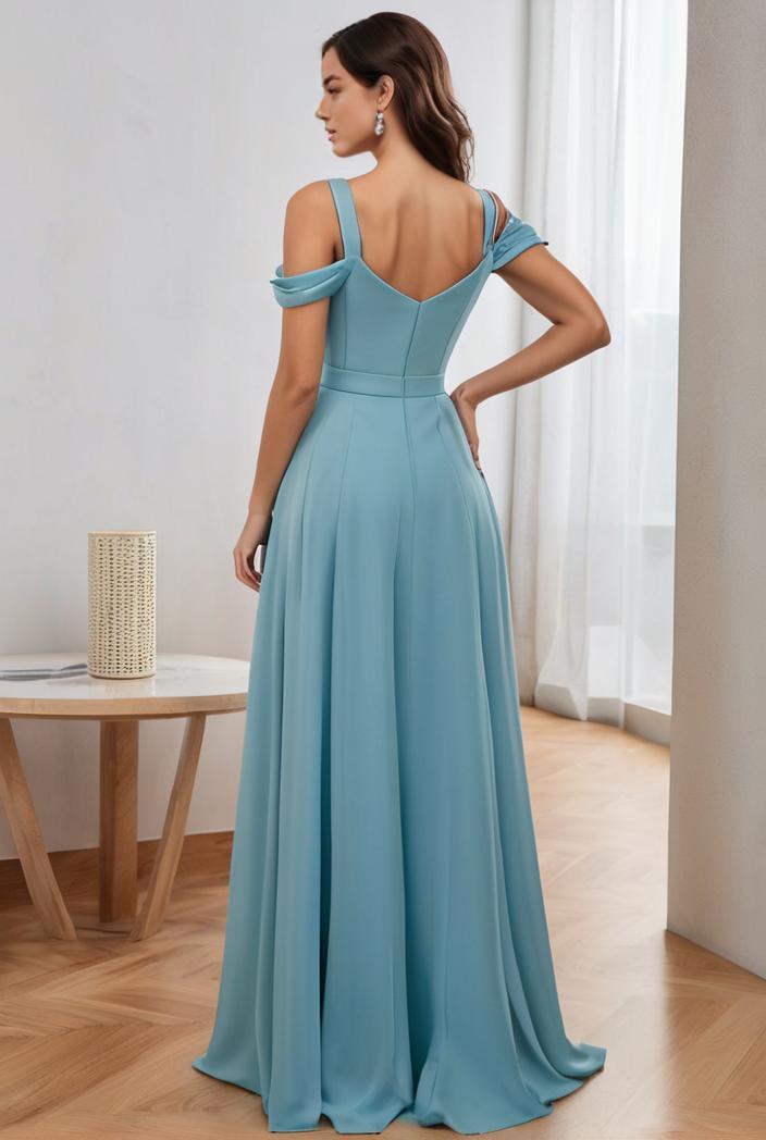 off shoulder spaghetti strap a line maternity dress 136103