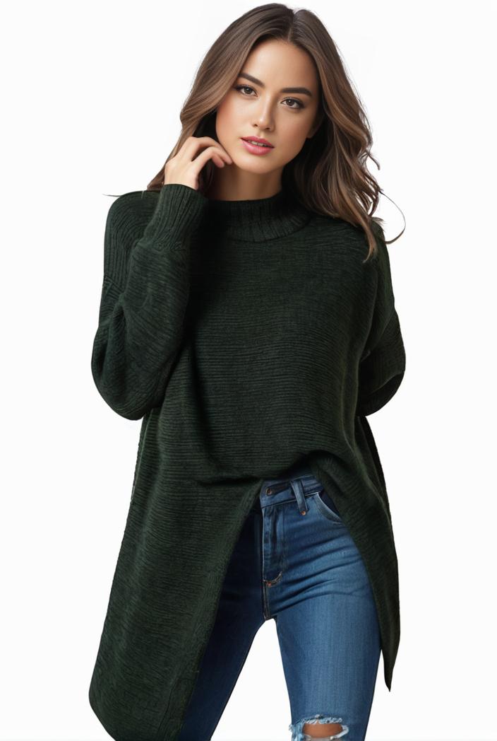 plus size casual sweater women s plus solid tassel trim long sleeve cowl neck high stretch jumper 137424