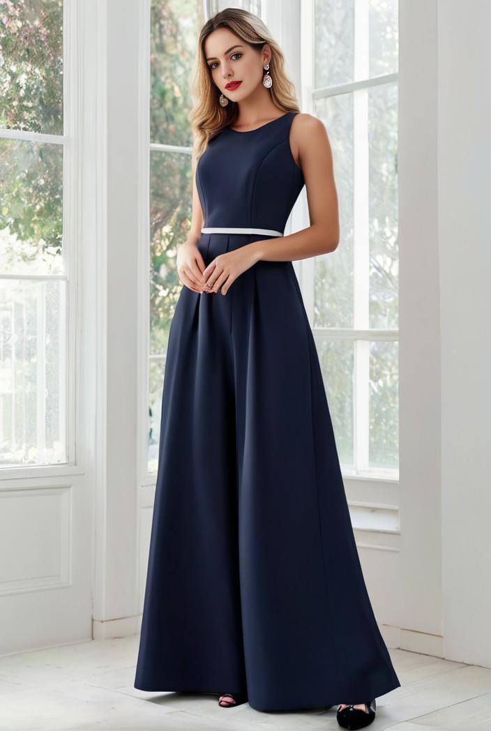 flowy chiffon one shoulder with three straps bridesmaid dress 126829