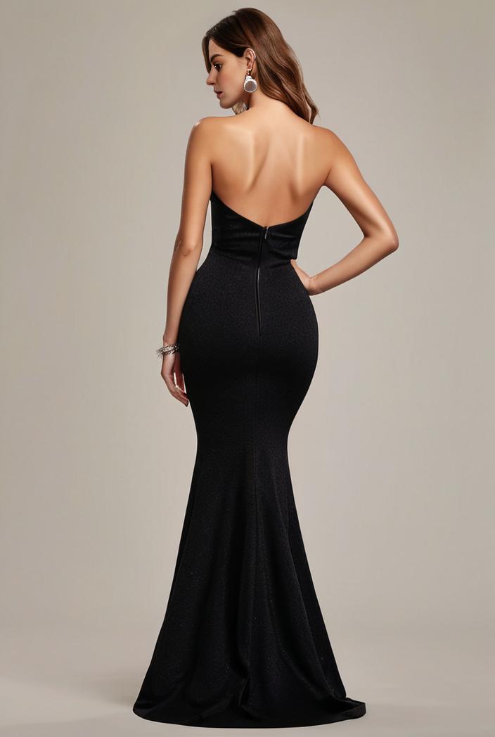 glitter spaghetti strap u veck open back bodycon stretchy evening dress 127027