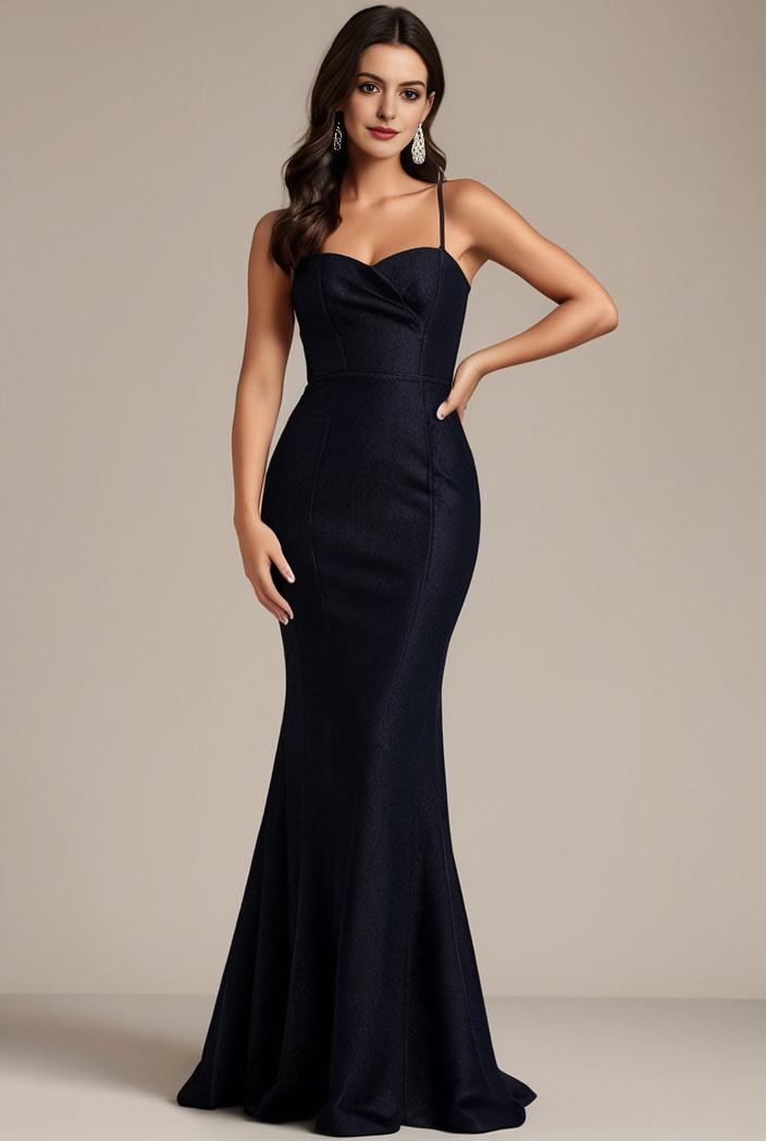 glitter spaghetti strap u veck open back bodycon stretchy evening dress 127033
