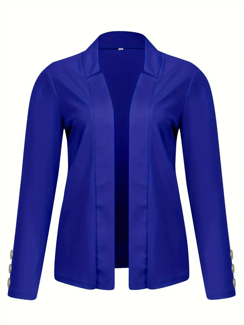 Sophisticated Office Blazer with Stylish Button Detail