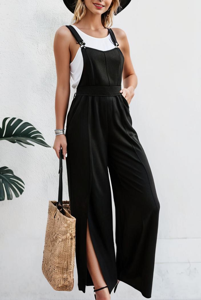 boho sleeveless long jumpsuit with pockets women s casual baggy overall 135928