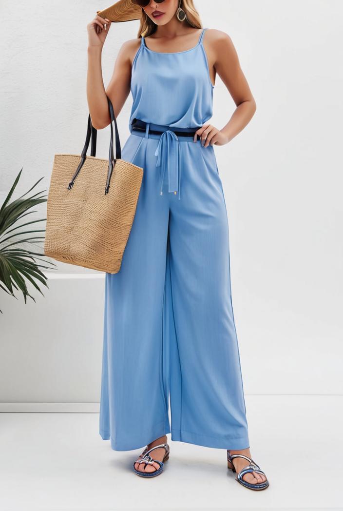 boho sleeveless long jumpsuit with pockets women s casual baggy overall 135950